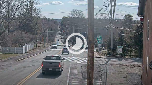 Time-lapse video from the intersection of 135 & Wood Street, looking west down Route 135.