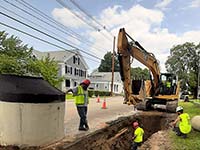 Excavation for New Drain Manhole in front of #109 and #111 Main Street