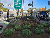 Planting next to Hopkinton Gas